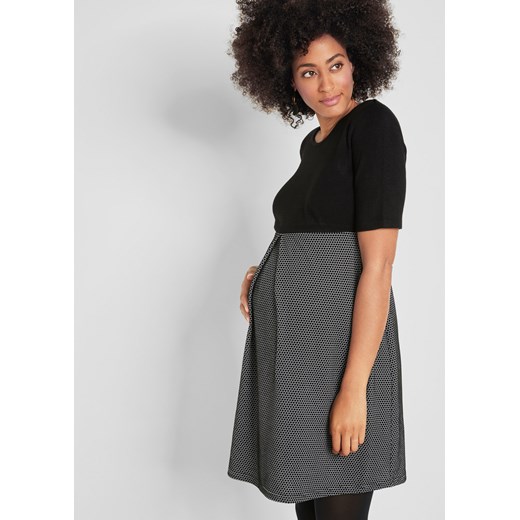 Sukienka ciążowa dzianinowa ze sklepu bonprix w kategorii Sukienki ciążowe - zdjęcie 170594352