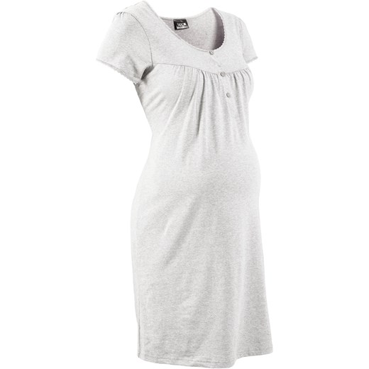 Koszula nocna ciążowa i do karmienia, z bawełny organicznej ze sklepu bonprix w kategorii Bielizna ciążowa - zdjęcie 170594364