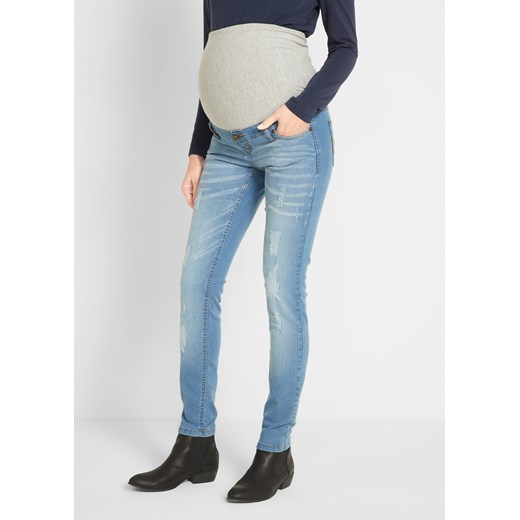 "Dżinsy ciążowe ""komfort-stretch"" SKINNY" ze sklepu bonprix w kategorii Spodnie ciążowe - zdjęcie 170594523