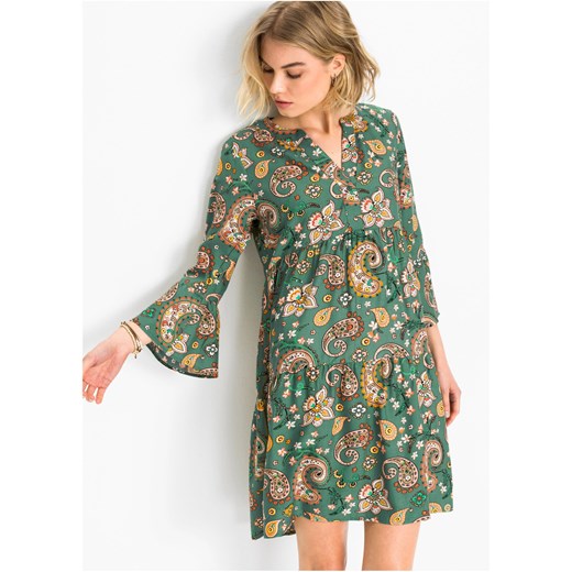Sukienka koszulowa w deseń paisley ze sklepu bonprix w kategorii Sukienki - zdjęcie 170594744