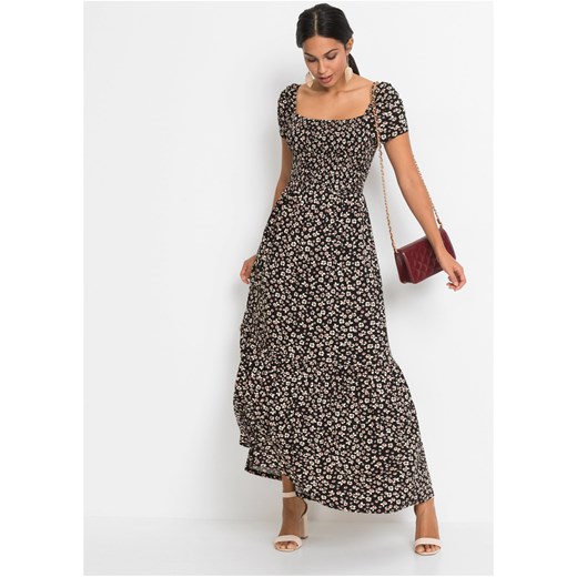 Długa sukienka ze zrównoważonej wiskozy ze sklepu bonprix w kategorii Sukienki - zdjęcie 170595261