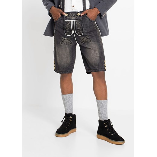 Bermudy dżinsowe w ludowym stylu ze sklepu bonprix w kategorii Spodenki męskie - zdjęcie 170595733