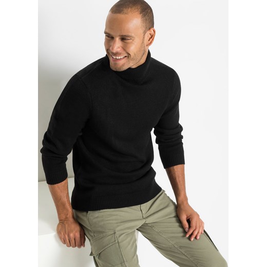 Sweter z golfem ze sklepu bonprix w kategorii Swetry męskie - zdjęcie 170595944