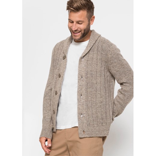 Sweter rozpinany ze sklepu bonprix w kategorii Swetry męskie - zdjęcie 170596670