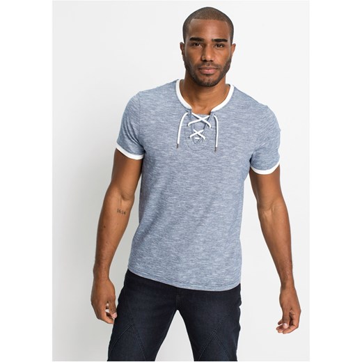 T-shirt z ozdobnym sznurowaniem ze sklepu bonprix w kategorii T-shirty męskie - zdjęcie 170597181