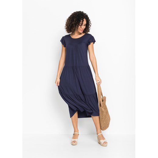 Sukienka midi ze zrównoważonej wiskozy ze sklepu bonprix w kategorii Sukienki - zdjęcie 170598151