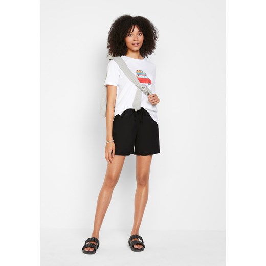 Szorty lniane paperbag 46 bonprix