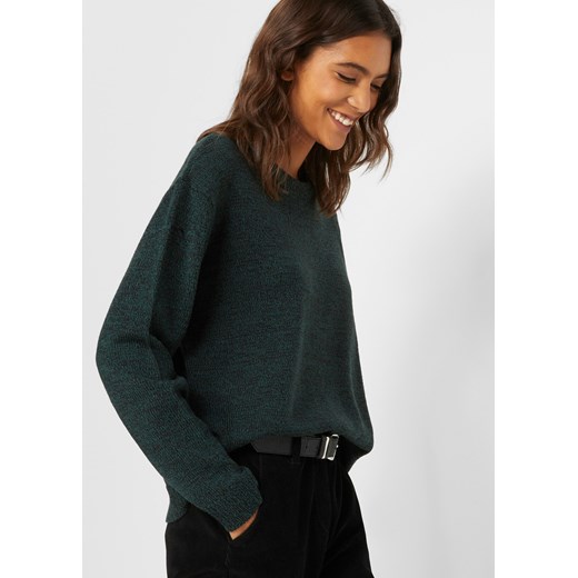 Sweter melanżowy z okrągłym dekoltem ze sklepu bonprix w kategorii Swetry damskie - zdjęcie 170599013