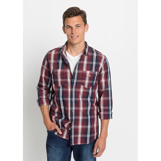 Koszula z długim rękawem, wygodny fason ze sklepu bonprix w kategorii Koszule męskie - zdjęcie 170599100