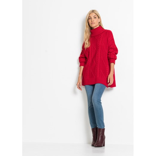 Sweter z golfem 52/54 bonprix