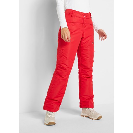 Spodnie narciarskie termoaktywne, Straight, z materiału odpychającego wodę ze sklepu bonprix w kategorii Spodnie damskie - zdjęcie 170599593