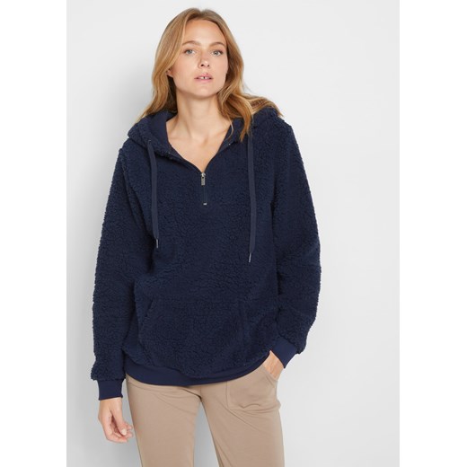Bluza z polaru baranka ze sklepu bonprix w kategorii Bluzy damskie - zdjęcie 170599872