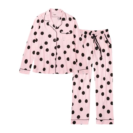 Piżama z plisą guzikową ze sklepu bonprix w kategorii Piżamy damskie - zdjęcie 170600000
