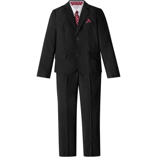 Garnitur chłopięcy + koszula + krawat (4 części) ze sklepu bonprix w kategorii Marynarki i garnitury chłopięce - zdjęcie 170600413