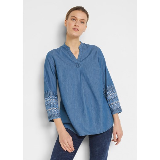Bluzka dżinsowa ze sklepu bonprix w kategorii Bluzki damskie - zdjęcie 170600532