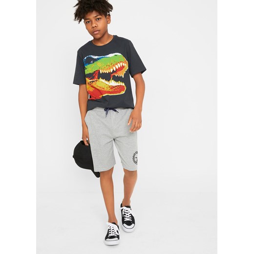T-shirt chłopięcy + bermudy dresowe (2 części) 176/182 bonprix