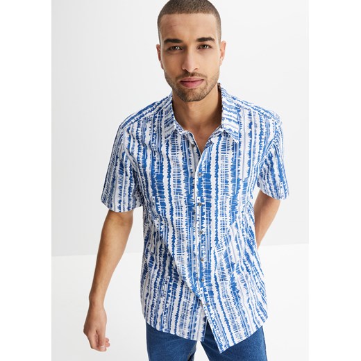 Koszula z krótkim rękawem, w wygodnym fasonie ze sklepu bonprix w kategorii Koszule męskie - zdjęcie 170602050