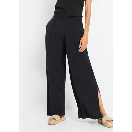 Spodnie z szerokimi nogawkami ze sklepu bonprix w kategorii Spodnie damskie - zdjęcie 170602181