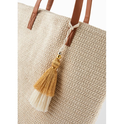 Torba makramowa shopper One Size bonprix