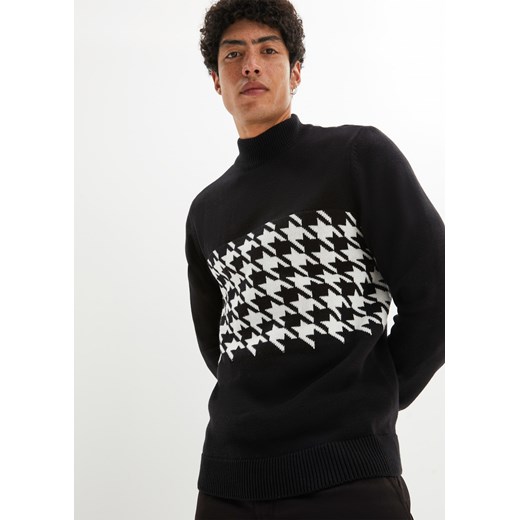 Sweter ze stójką ze sklepu bonprix w kategorii Swetry męskie - zdjęcie 170604584