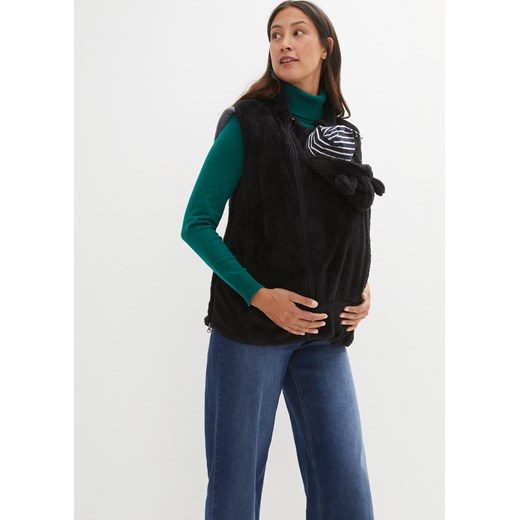 Kamizelka ciążowa z wstawką na nosidełko, z polaru ze sklepu bonprix w kategorii Kurtki ciążowe - zdjęcie 170605043
