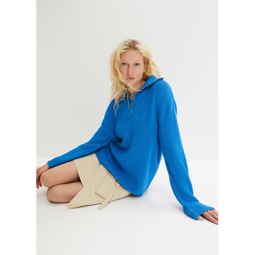 Sweter z zamkiem ze sklepu bonprix w kategorii Swetry damskie - zdjęcie 170605242
