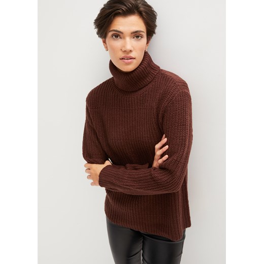 Sweter z golfem ze sklepu bonprix w kategorii Swetry damskie - zdjęcie 170605473