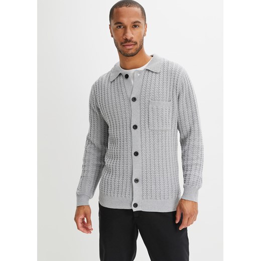 Sweter rozpinany ze sklepu bonprix w kategorii Swetry męskie - zdjęcie 170605793