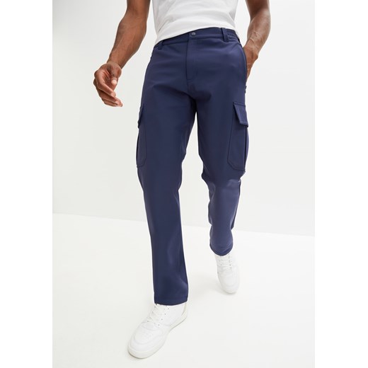 Spodnie funkcjonalne Regular Fit z wygodnym paskiem, 4-way stretch ze sklepu bonprix w kategorii Spodnie męskie - zdjęcie 170605794