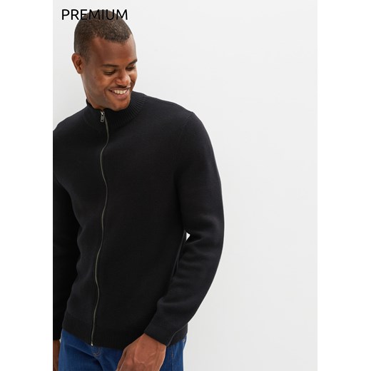 Sweter rozpinany Premium ze sklepu bonprix w kategorii Swetry męskie - zdjęcie 170606524