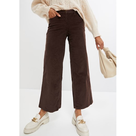 Spodnie sztruksowe Marlena ze sklepu bonprix w kategorii Spodnie damskie - zdjęcie 170606834