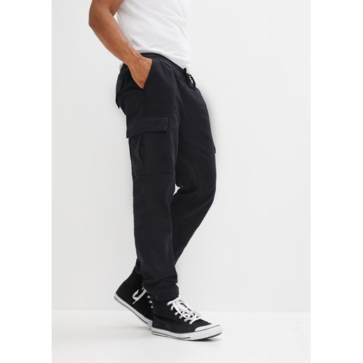 Spodnie ocieplane bojówki Loose Fit Straight ze sklepu bonprix w kategorii Spodnie męskie - zdjęcie 170606902