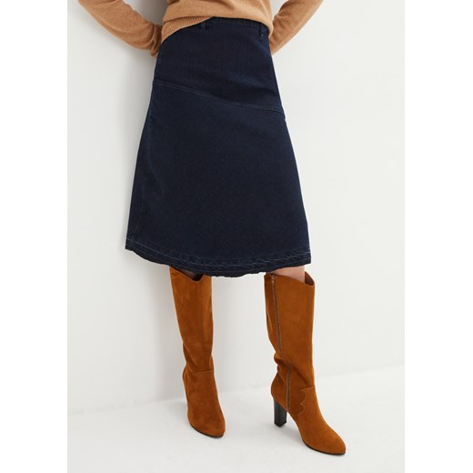Spódnica dżinsowa ze sklepu bonprix w kategorii Spódnice - zdjęcie 170607253