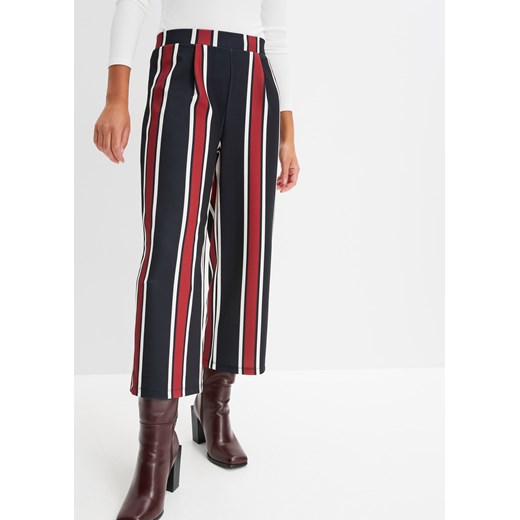 Spodnie culotte z nadrukiem ze sklepu bonprix w kategorii Spodnie damskie - zdjęcie 170607334