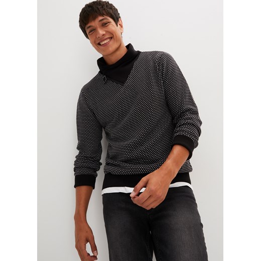 Sweter z szalowym kołnierzem 44/46 (S) okazyjna cena bonprix