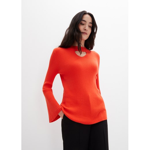 Sweter z wycięciem ze sklepu bonprix w kategorii Swetry damskie - zdjęcie 170610172
