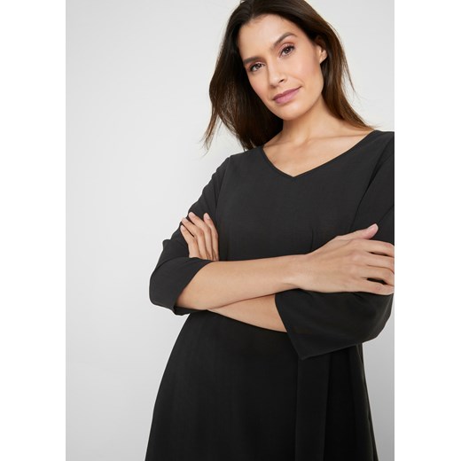 Bluzka damska Bonprix z długim rękawem w serek 