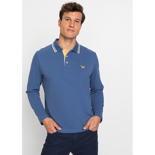Shirt polo z długim rękawem (2 szt.) ze sklepu bonprix w kategorii T-shirty męskie - zdjęcie 170610353