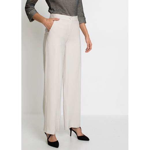 Spodnie z szerokimi nogawkami ze sklepu bonprix w kategorii Spodnie damskie - zdjęcie 170610433