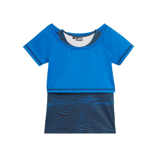 Shirt dziewczęcy sportowy 2 w 1 + top sportowy (2 części) ze sklepu bonprix w kategorii Bluzki dziewczęce - zdjęcie 170611423