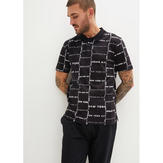 Shirt polo z bawełny organicznej, Slim Fit, krótki rękaw ze sklepu bonprix w kategorii T-shirty męskie - zdjęcie 170612133
