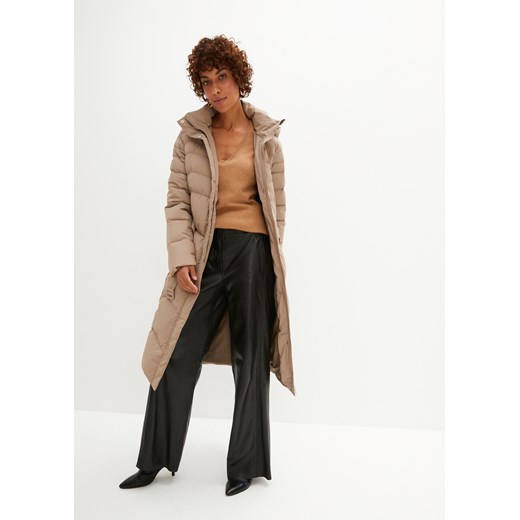 Płaszcz puchowy z paskiem (2 części) 54 bonprix promocja
