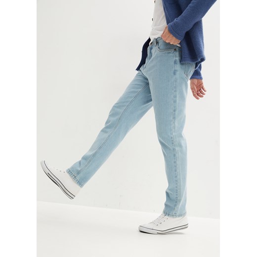Dżinsy z elastycznymi wstawkami w talii CLASSIC FIT STRAIGHT ze sklepu bonprix w kategorii Jeansy męskie - zdjęcie 170613390