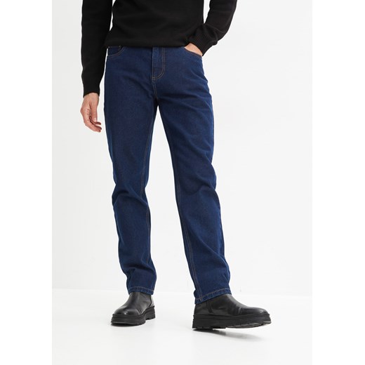 Dżinsy z elastycznymi wstawkami w talii CLASSIC FIT STRAIGHT ze sklepu bonprix w kategorii Jeansy męskie - zdjęcie 170613401