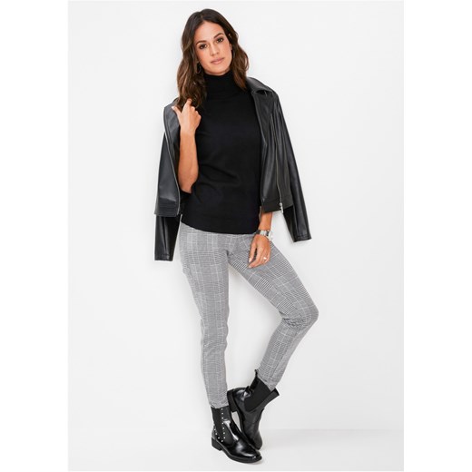 Sweter z golfem, krótki rękaw 52/54 bonprix