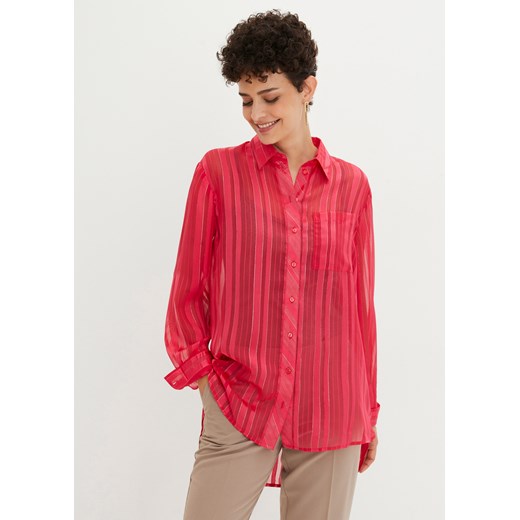 Bluzka z metaliczną nitką ze sklepu bonprix w kategorii Koszule damskie - zdjęcie 170614223