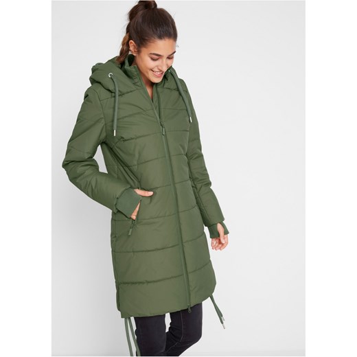 Płaszcz pikowany outdoorowy, z materiału odpychającego wodę 56 bonprix