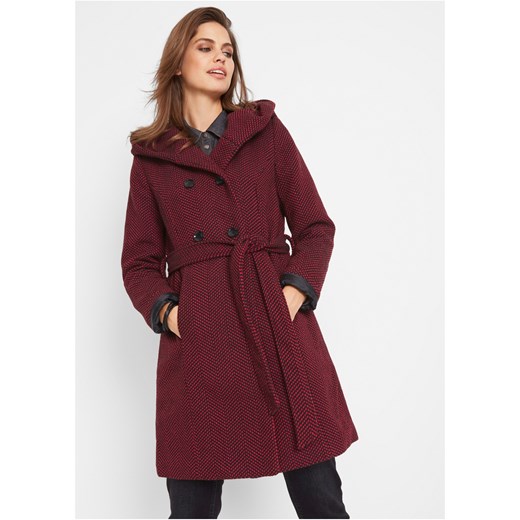 Krótki płaszcz z domieszką wełny ze sklepu bonprix w kategorii Płaszcze damskie - zdjęcie 170614551