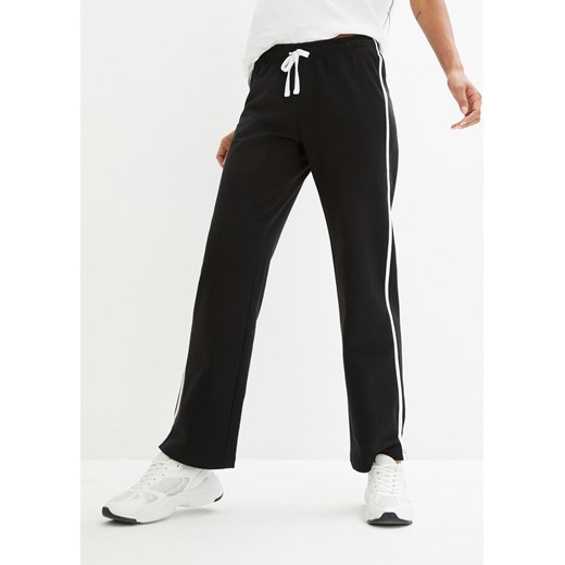 Spodnie dresowe bawełniane (2 pary), prosty krój ze sklepu bonprix w kategorii Spodnie damskie - zdjęcie 170614913