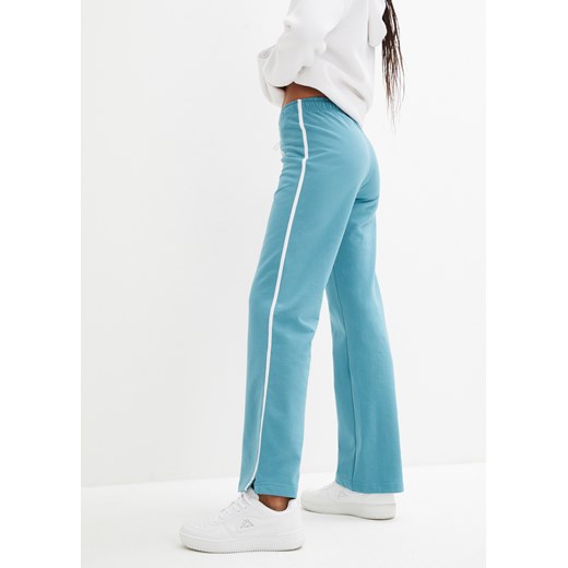 Spodnie dresowe bawełniane (2 pary), prosty krój ze sklepu bonprix w kategorii Spodnie damskie - zdjęcie 170614914